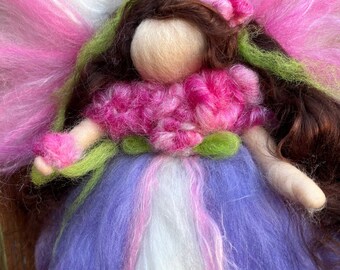 Periwinkle Precious Peace Fairy by Rebecca Varon aka Nushkie inspired by Waldorf, beauty, kindness