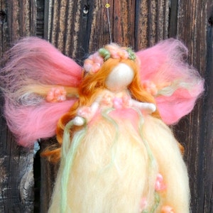 The Buttercup Fairy Needle felted soft sculpture Waldorf Inspired by Rebecca Varon image 5