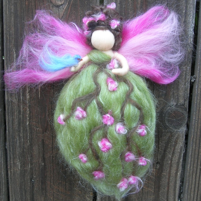 Needle felted Queen of the Forest Fairies Wool Angel with Etsy