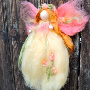 The Buttercup Fairy Needle felted soft sculpture Waldorf Inspired by Rebecca Varon image 3