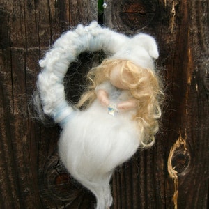 Needle-felted fairy mini-mobile Christmas Angel  ornament