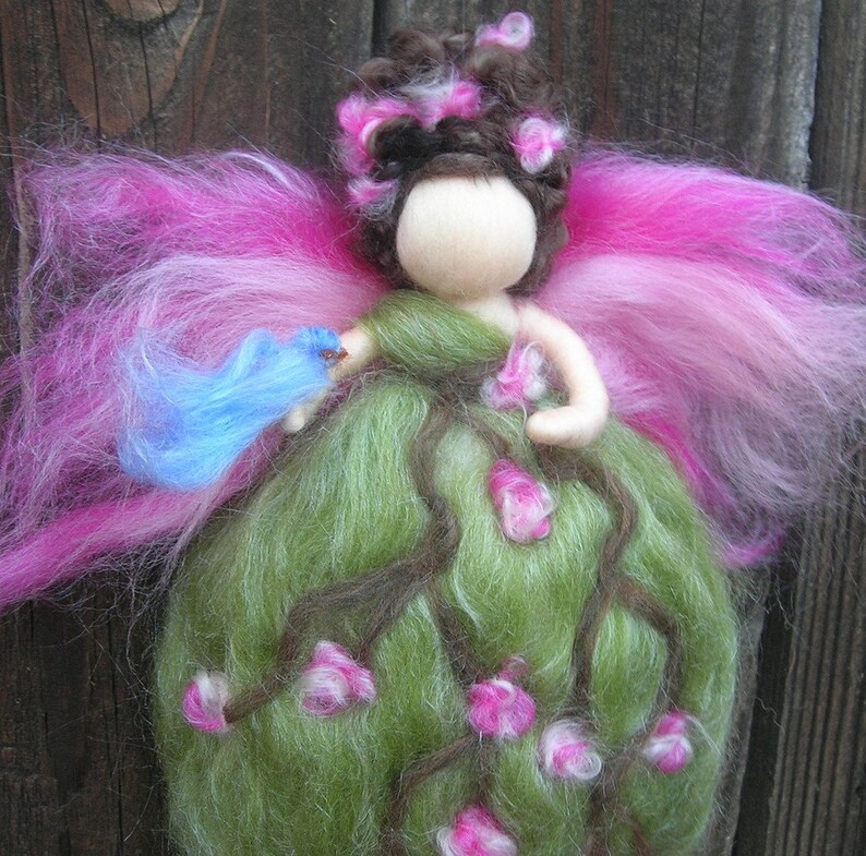 Needle felted Queen of the Forest Fairies Wool Angel with Etsy