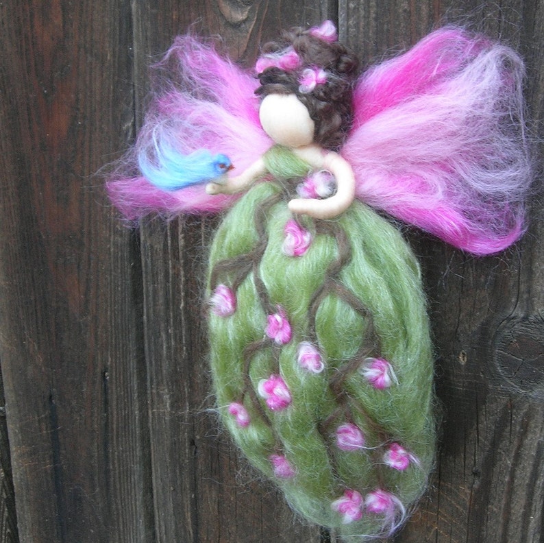 Needle felted Queen of the Forest Fairies Wool Angel with Etsy