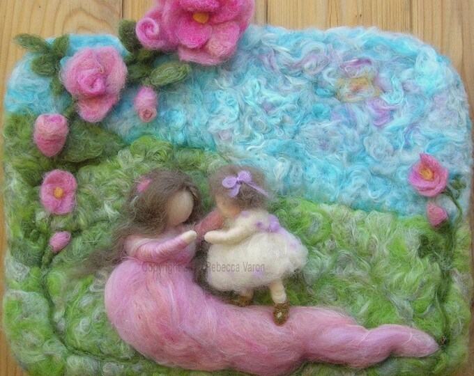 Art First Steps Needle Felted Wall Hanging / Sculptural Etsy