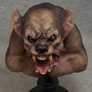 Andy Bergholtz The Wolf Werewolf Fully Painted and Finished Resin Bust