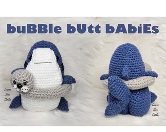 Shark Crochet Pattern by Tabloach DIGITAL PDF Downloadable