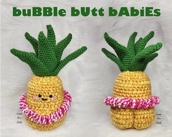 Pineapple crochet pattern fruit amigurumi plush food cute stuffed animal baby apple amigurumi pattern pdf crochet download funny gift toy