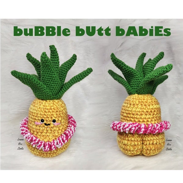 Pineapple crochet pattern fruit amigurumi plush food cute stuffed animal baby apple amigurumi pattern pdf crochet download funny gift toy
