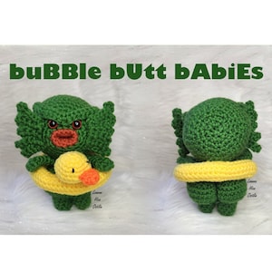 Creature from the Butt Lagoon Crochet Pattern by Tabloach DIGITAL PDF Downloadable