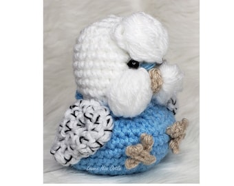 Budgie crochet pattern bird amigurumi plush parrot cute stuffed animal baby parakeet amigurumi pattern pdf crochet download funny gag gift