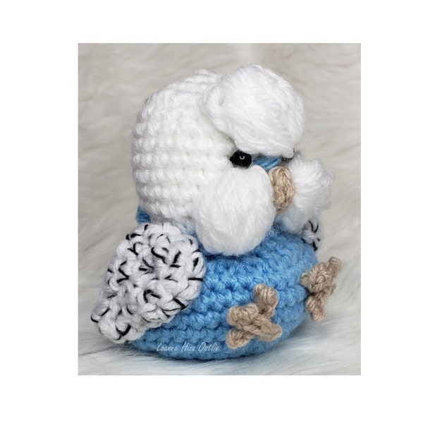 Budgie crochet pattern bird amigurumi plush parrot cute stuffed animal baby parakeet amigurumi pattern pdf crochet download funny gag gift