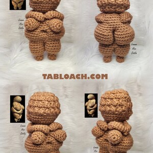 Venus of Willendorf Crochet Pattern Amigurumi Crochet Pattern PDF Instant Download image 4