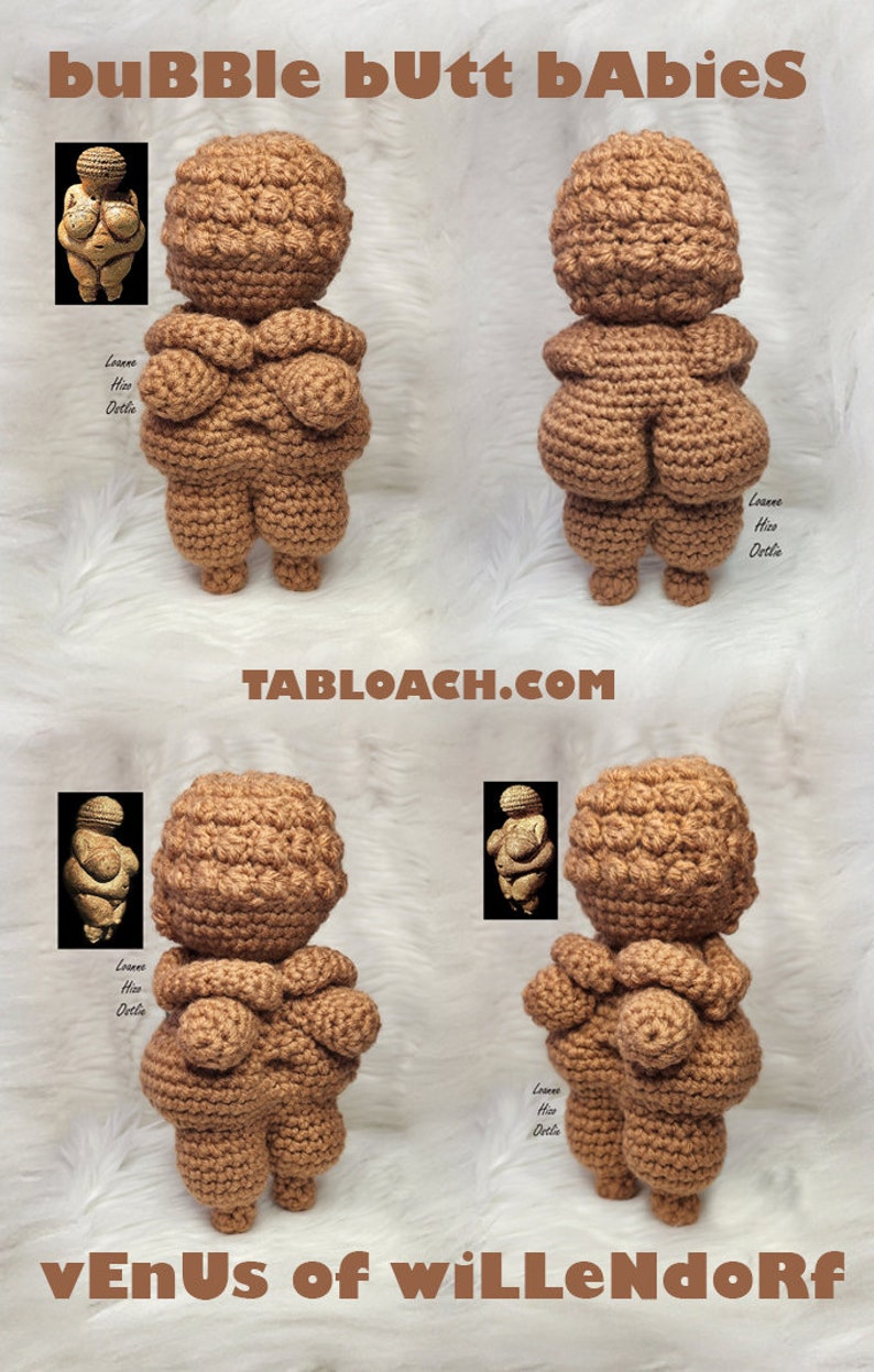 Venus of Willendorf Crochet Pattern Amigurumi Crochet Pattern PDF Instant Download image 4