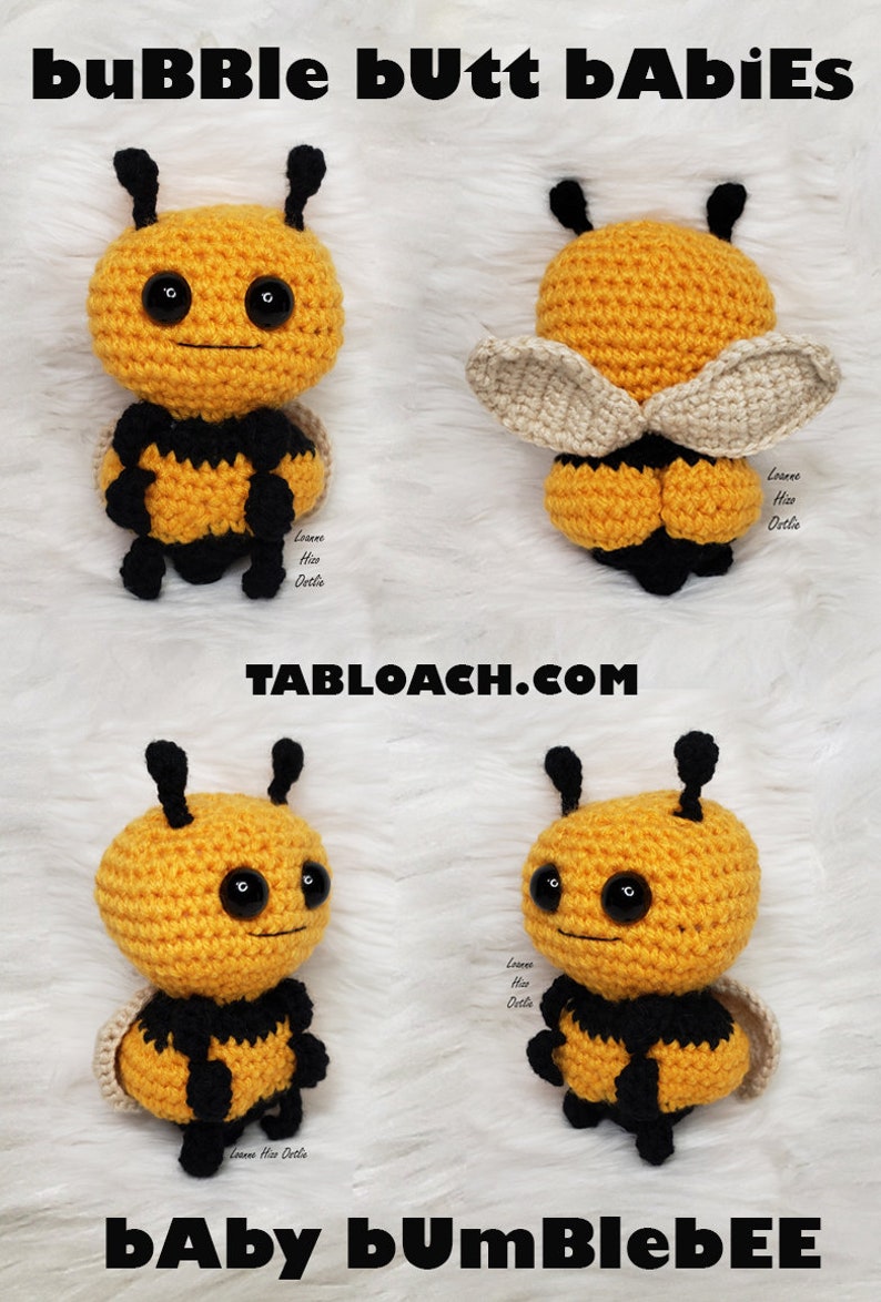 Bumblebee Crochet Pattern Bee Amigurumi Plush Bumble Bee Cute Stuffed ...