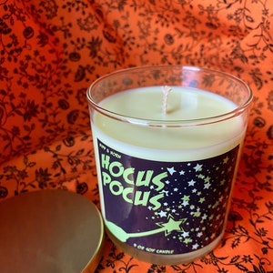 Hocus Pocus Halloween Candle Patchouli Scented Soy Candle Autumn Candle Festive Decor Fall Scents image 4