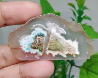 Slabs chrysocolla Chalcedony
