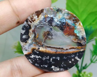 Opalized petrified wood native copper