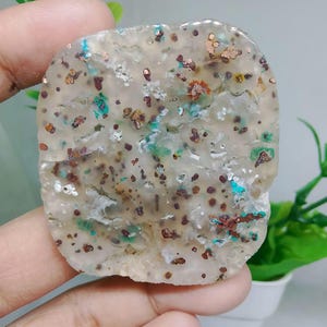 Platten Chrysokoll Chalcedon gediegenem Kupfer