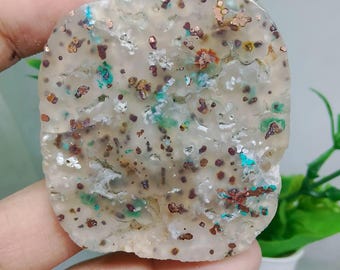 slabs chrysocolla Chalcedony native copper