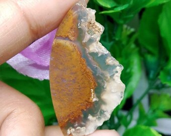 Druzy moss agate