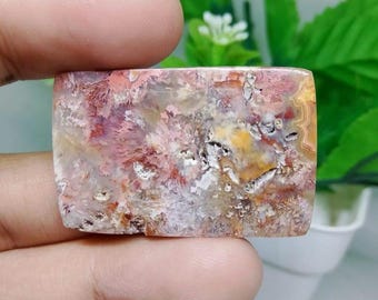 Lace Agate Gemstone (35x23x3.5mm)
