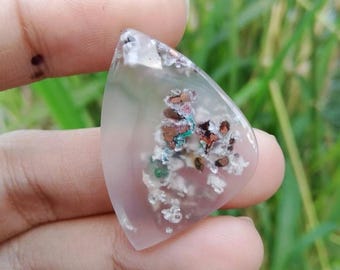 Chrysocolla Chalcedony with Native Copper Inclusion