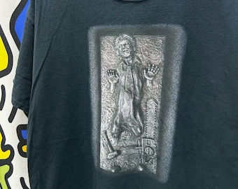 Vintage 2000s The Texas Chainsaw Massacre Movie parody Star Wars tshirt size L