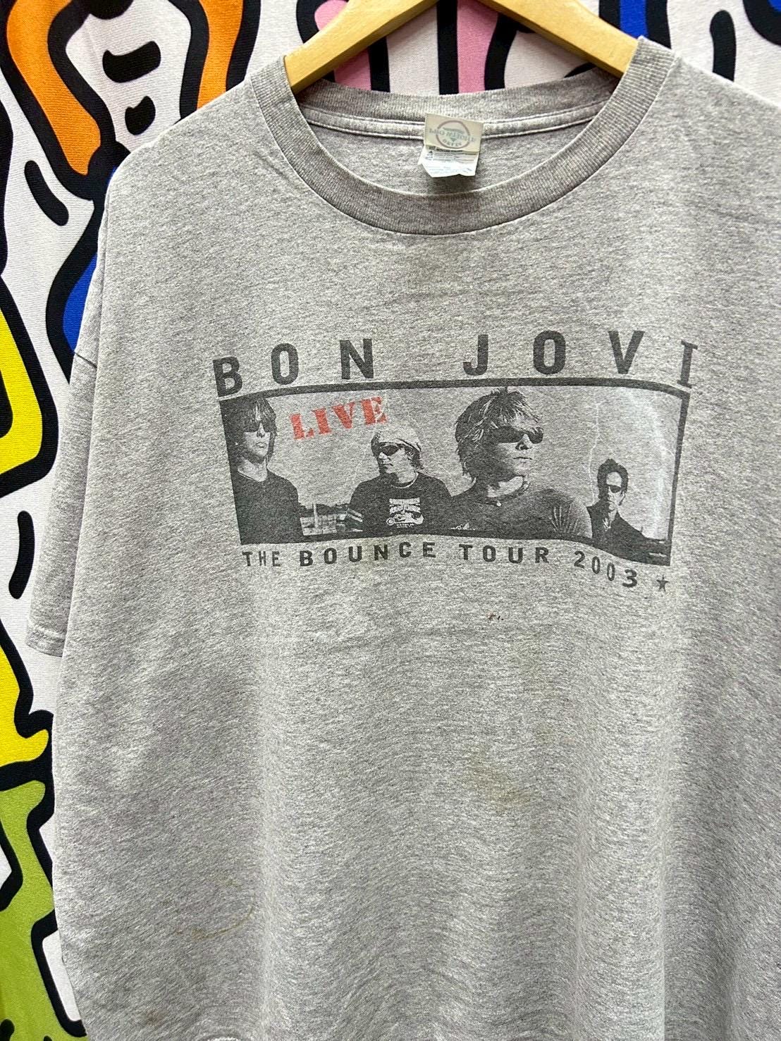ビンテージ ロックTシャツ BON JOVI Bounce 2003 Lサイズ Vintage 2003 Bon Jovi Tshirt Size 2XL - Etsy