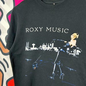 Vintage 2005 Roxy Music Band euro tshirt size M