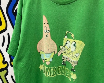 Camiseta vintage do Bob Esponja, tamanho XL, de 2002