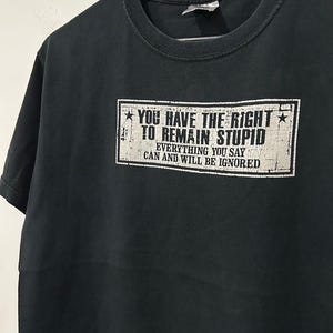 Vintage 00s Funny Wording Saying tshirt size M