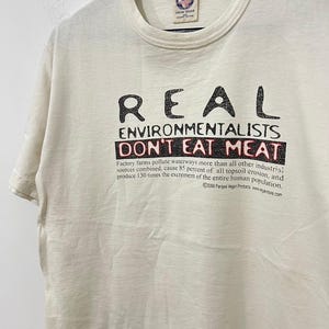 Vintage 2000 PETA Wording tshirt size M