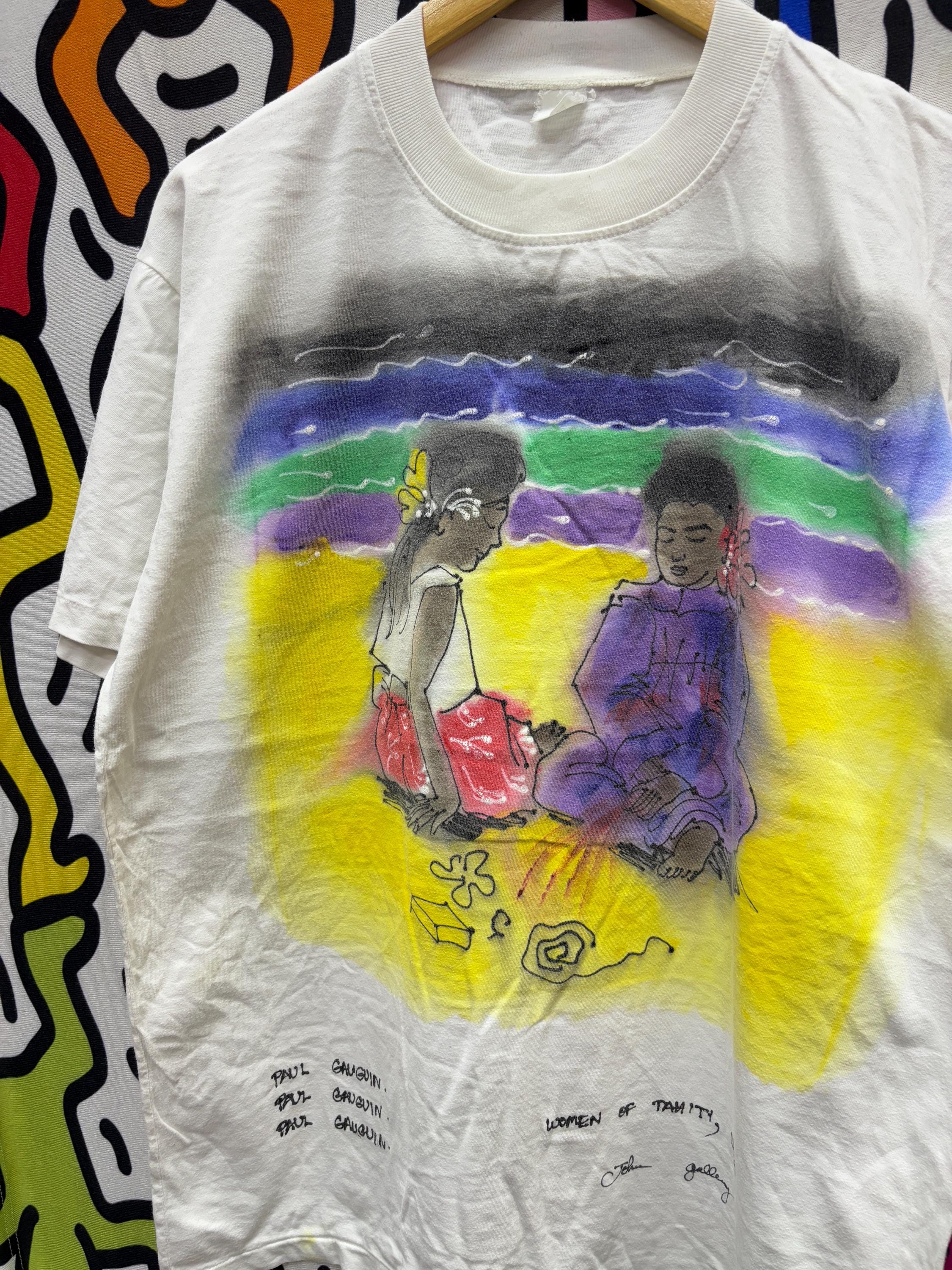 90年代ヴィンテージ ポール・ゴーギャン アート Tシャツ サイズ XL 