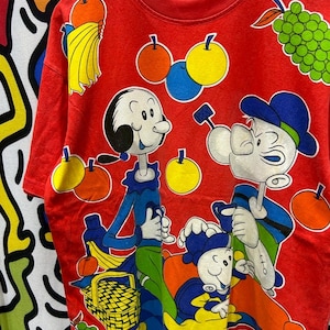 Vintage 2000s Popeye Olive Cartoon tshirt size L
