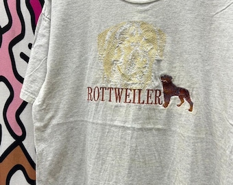 Vintage 90s Rottweiler Dog tshirt size L