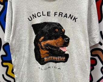Vintage 90s Rottweiler Uncle Frank tshirt size L