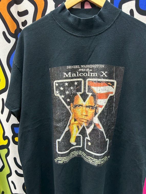 Vintage 90s Malcolm X Movie - Danzel Washington Spike Lee Tshirt