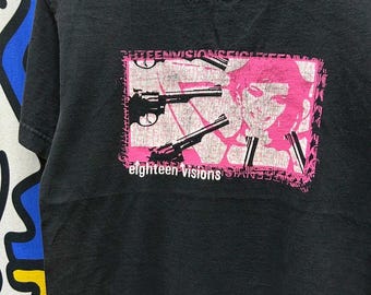 Eighteen Vision Metal Label T-shirt Large - Etsy