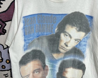 Camiseta vintage Jean Claude Damme de los años 90, talla L