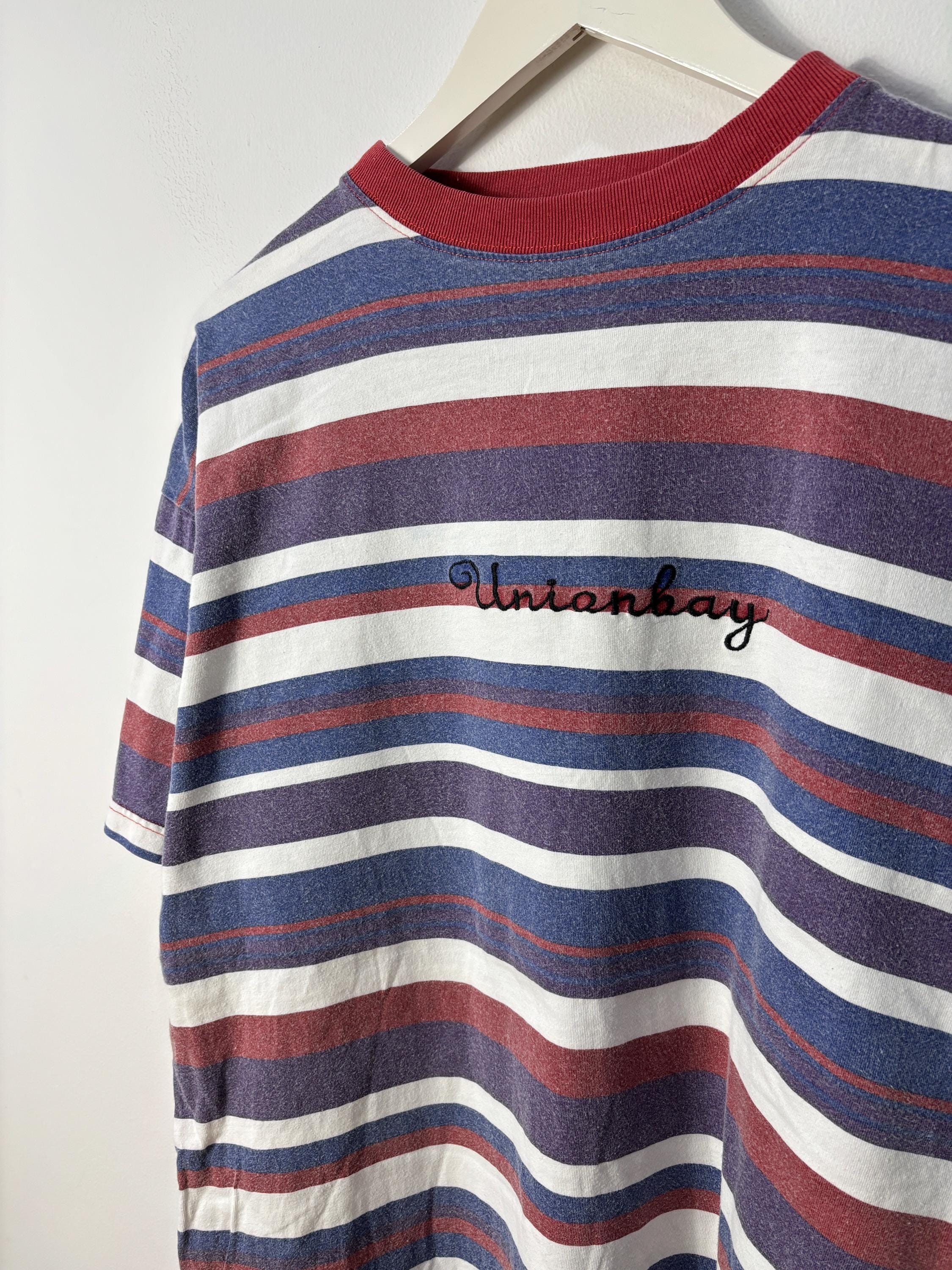 Vintage 90s Union Bay Striped Tshirt Size L - Etsy