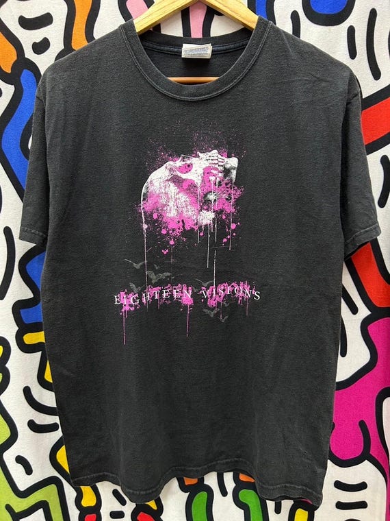 Vintage 2000s Eighteen Visions Band Tshirt Size M - Etsy