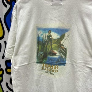 2000年代のヴィンテージ トゥームレイダー プレイステーション Tシャツ サイズ L