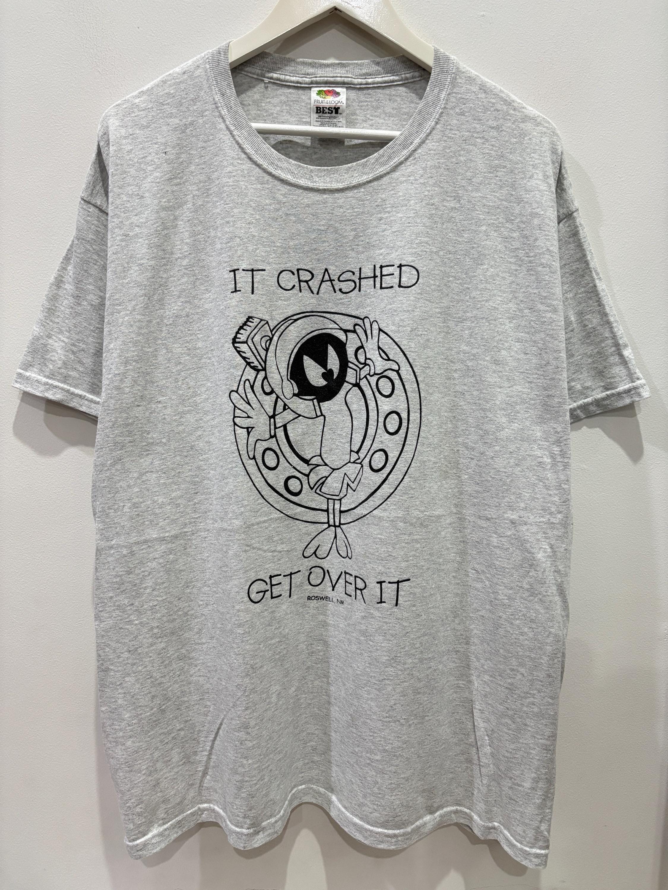 TULTEX Marvin the Martian Character Print T-Shirt Men's XL cotton white type Vintage Second Hand