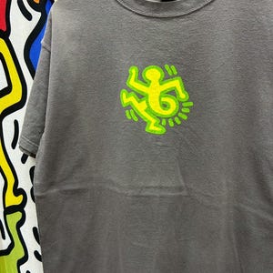 Maglietta vintage anni '90 Keith Haring Art Pop Shop taglia L
