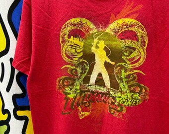 Camiseta vintage do filme Indiana Jones dos anos 2000, tamanho M.
