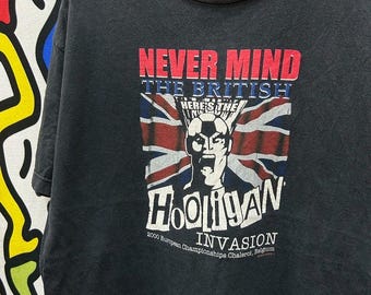 Vintage 2000 The British Hooligan tshirt size XL