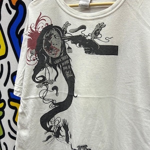 Maglietta vintage anni 2000 &quot;L&#39;alba dei morti viventi&quot; taglia XL