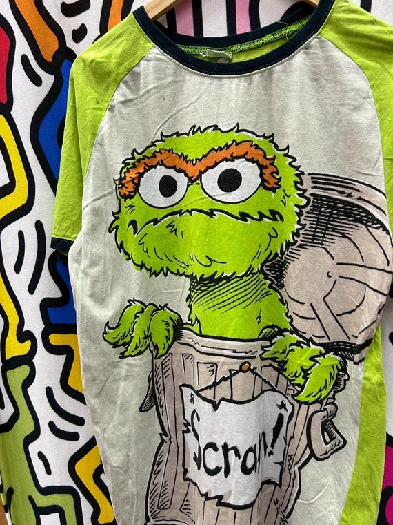 Vintage 2000s Sesame Street Tshirt Size L - Etsy Israel