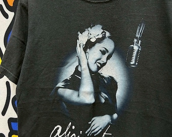 Vintage Y2K Alicia Keys as I Am 2008 Tour Black Graphic Tee R&B