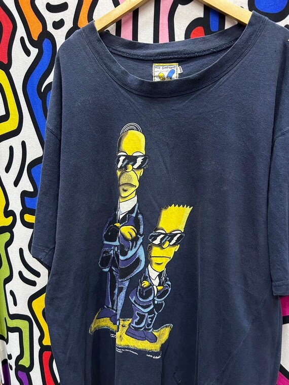 The Simpsons Man in Black vintage t-shirt | eBay
